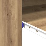 vidaXL Bureau d'ordinateur Chêne artisan Bois d'ingénierie Standard
