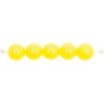 24 Perles rondes 10 mm - jaune