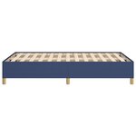 vidaXL Cadre de lit bleu 120x190 cm tissu