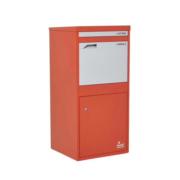Boîte à colis Extra Large Rouge 2 portes Acier galvanisé SMART PARCEL BOX®