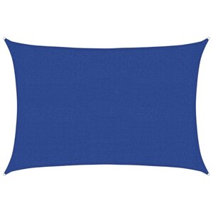 vidaXL Voile d'ombrage 160 g/m² Bleu 2 5x4 m PEHD