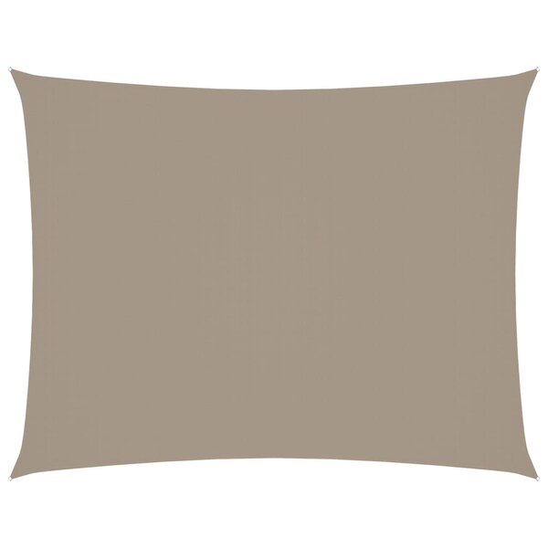 vidaXL Voile de parasol tissu oxford rectangulaire 2 5x4 m taupe
