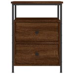 vidaXL Tables de chevet 2 Pièces chêne marron 44x45x60 cm bois ingénierie