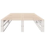 vidaXL Cadre de lit sans matelas blanc 100x200 cm bois de pin massif