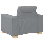 vidaXL Fauteuil Gris clair 60 cm Tissu