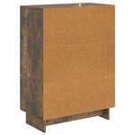 vidaXL Buffet Chêne fumé 66 x 34 5 x 90 cm Bois d'ingénierie