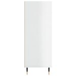 vidaXL Bibliothèque blanc brillant 69 5x32 5x90 cm bois d'ingénierie