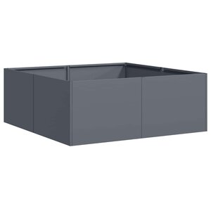 vidaXL Jardinière anthracite 80x80x30 cm acier