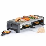 Princess gril à raclette en pierre avec 8 poêles 1300 w 162830