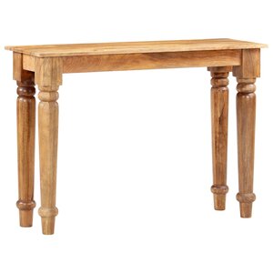 Vidaxl table console 110 x 35 x 77 cm bois de manguier massif