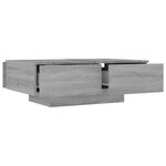 vidaXL Table basse Sonoma gris 90x60x31 cm Bois d'ingénierie
