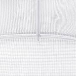 vidaXL Serre avec cadre en acier blanc 24 m² 12x2x2 m