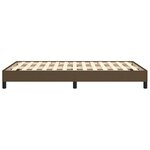 vidaXL Cadre de lit sans matelas marron foncé 120x200 cm tissu
