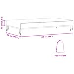 vidaXL Housse de Table 122 x 72 x 15 cm tissu Rectangulaire Noir