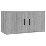 vidaXL Ensemble de meubles TV 3 Pièces Sonoma gris Bois d'ingénierie