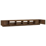 vidaXL Ensemble de meubles TV avec lumières LED 3 Pièces Chêne marron