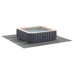 vidaXL Tapis de piscine Gris clair 396 x 396 x 0 1 cm Tissu non tissé