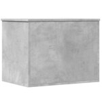 vidaXL Boîte de rangement gris béton 60x42x46 cm bois d'ingénierie