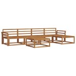 vidaXL Ensemble de canapés d'extérieur 6 Pièces Naturel