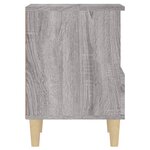 vidaXL Table de chevet Sonoma gris 40x35x50 cm