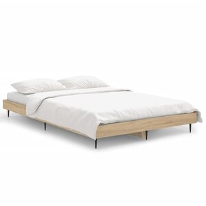 vidaXL Cadre de lit sans matelas chêne sonoma 120x190 cm
