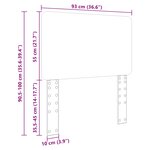 vidaXL Tête de lit Chêne brun 90 cm Bois d'ingénierie