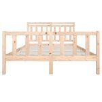 Vidaxl cadre de lit bois massif 160x200 cm
