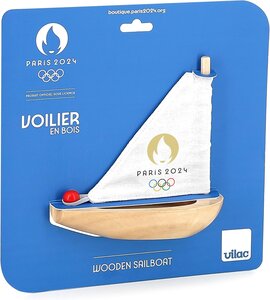 Petit voilier en bois Jeux Olympiques et Paralympiques