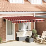 vidaXL Auvent Rétractable Jaune et orange et blanc 3.5 x 2 m