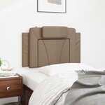 vidaXL Coussin de tête de lit Viana cappuccino 90 cm similicuir