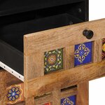 vidaXL Armoire de salle de bain avec tiroir Naturel 38 x 33 x 160 cm