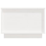 vidaXL Table basse Blanc 40x50x35 cm Bois massif de pin