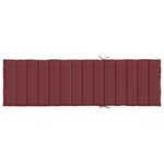 vidaXL Coussin de chaise longue rouge bordeaux mélangé 200x70x4 cm