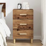 vidaXL Cabinet de chevet Bois ancien 40 x 40 x 66 cm Bois d'ingénierie