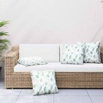vidaXL Coussins Éparpillés Feuille 4 Pièces Motif feuille 50 x 50 cm