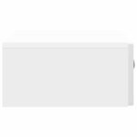 vidaXL Table d'appoint murale Blanc brillant 59 x 34 5 x 17 cm