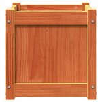 vidaXL Jardinières 2 Pièces cire marron bois de pin massif
