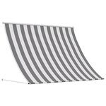 vidaXL Auvent Anthracite et blanc 400 x 150 cm