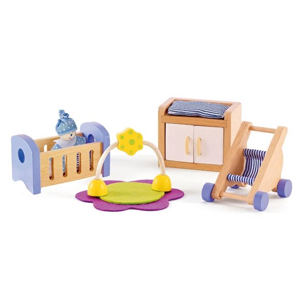 Chambre de bébé pour maison de poupée hape e3459
