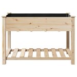 vidaXL Cache-pot de jardin avec étagère Beige 115 x 59 x 76.5 cm