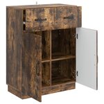 vidaXL Buffet Chêne fumé 66 x 34 5 x 87 cm Bois d'ingénierie