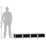 vidaXL Lit surélevé 160x40x23 cm Polypropylène