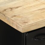 vidaXL Buffet 140x38x76 cm Bois de manguier brut