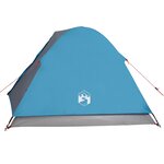 vidaXL Tente de camping à dôme 3 personnes bleu imperméable