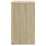 vidaXL Armoire de chevet avec lumières LED chêne sonoma