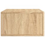 vidaXL Tables de chevet murales 2 Pièces chêne sonoma 35x35x20 cm