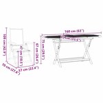 vidaXL Ensemble de salle à manger de jardin 7 Pièces Blanc crème