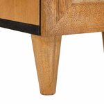 vidaXL Table de chevet avec tiroir Marron clair 40 x 33 x 46 cm