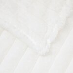 vidaXL Couvertures à jeter 6 Pièces Blanc 240 x 220 cm Toison