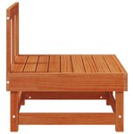 vidaXL Sofa de jardin milieu Pin massif Brun Ciré